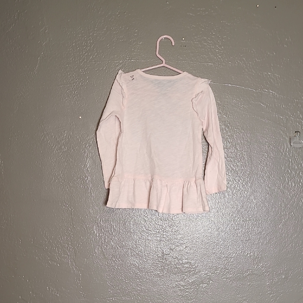 First Impressions Cute & Adorable Ruffled Pink Long Sleeve Kids Top NWT Size 4T - Picture 2 of 9